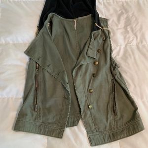 Free People vest with hood